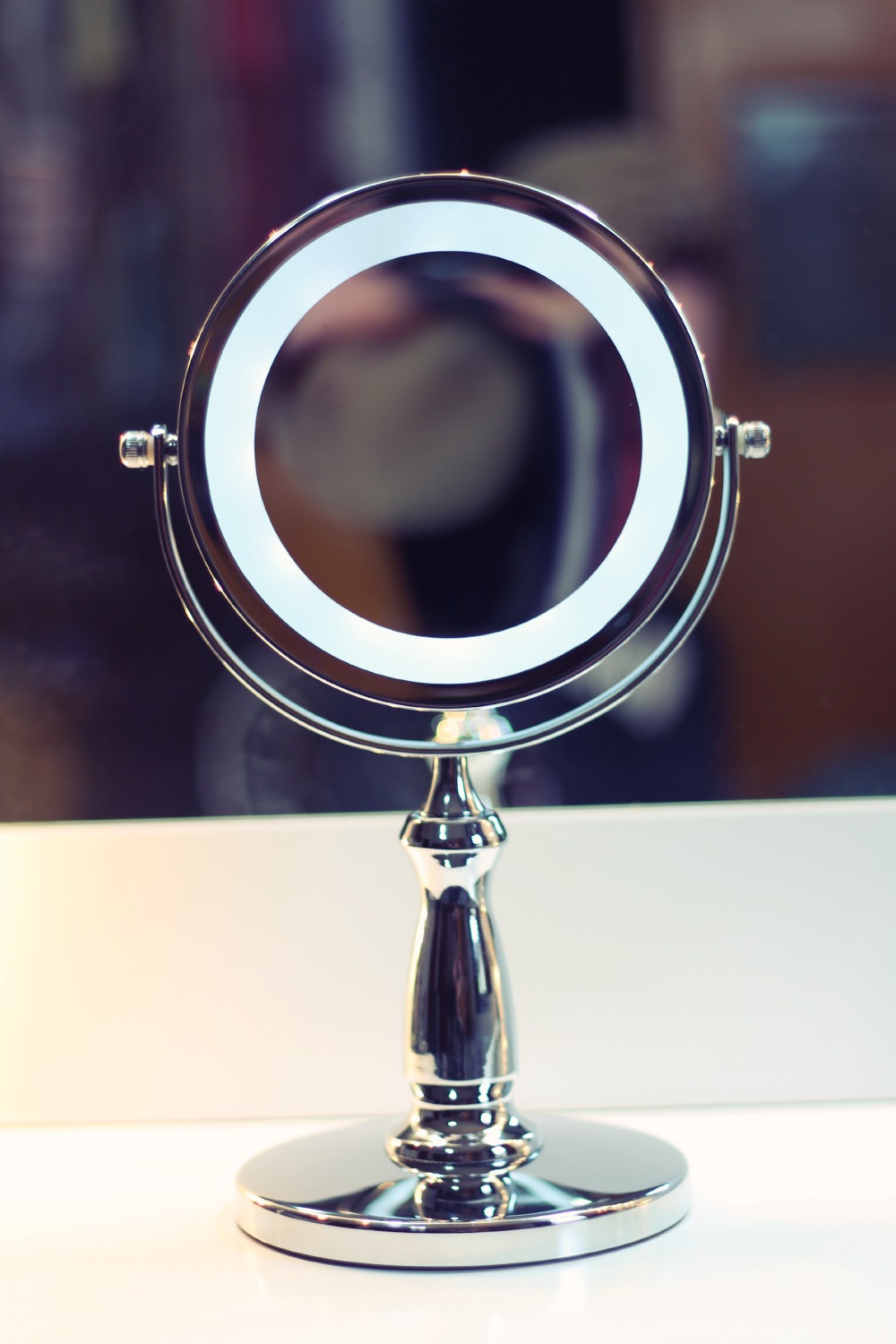 espelho aumento 5 x com luz makeup terapia store