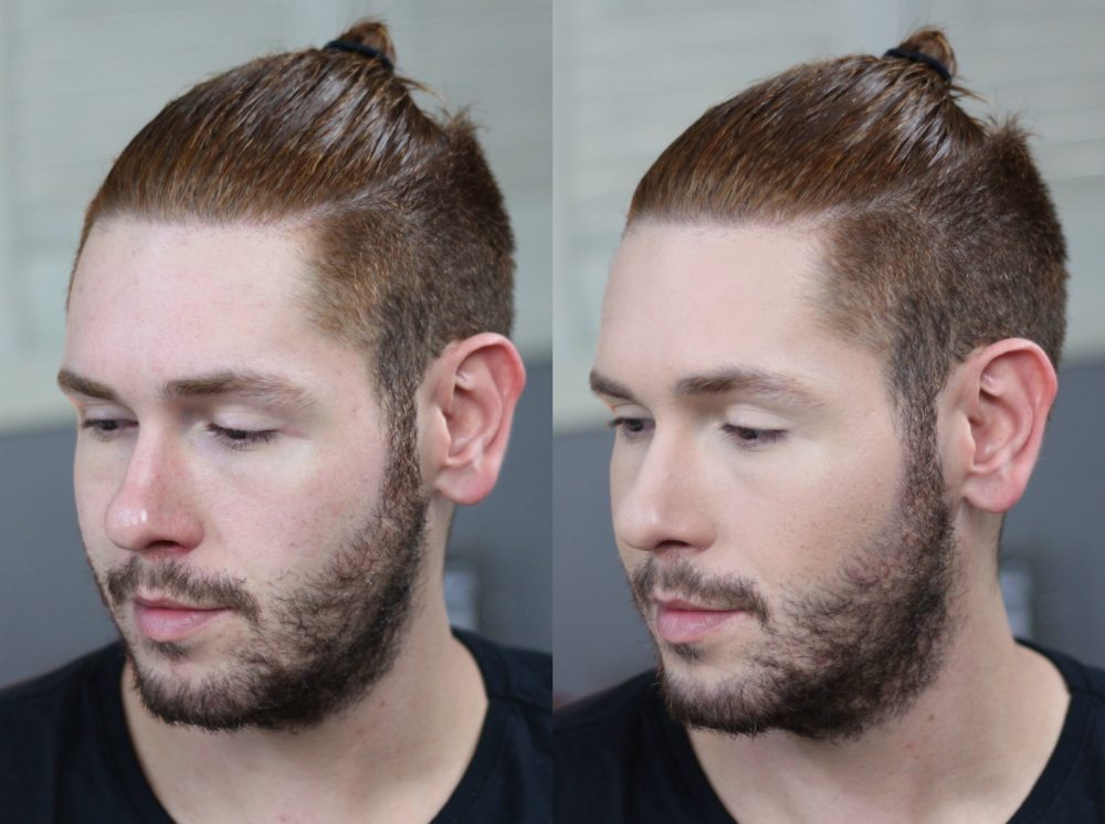antes e depois maquiagem masculina